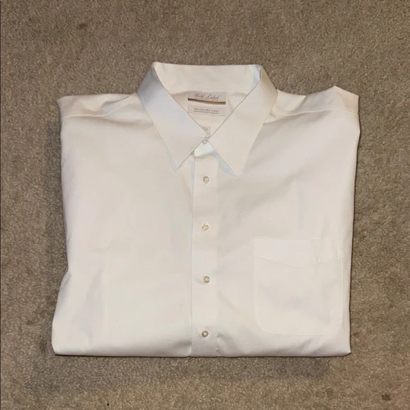 Roundtree & Yorke White Dress Shirt for Men - Picture 2 of 3